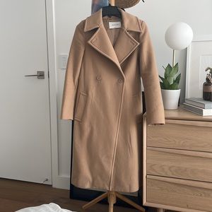 Babaton Wool & Cashmere Camel Coat